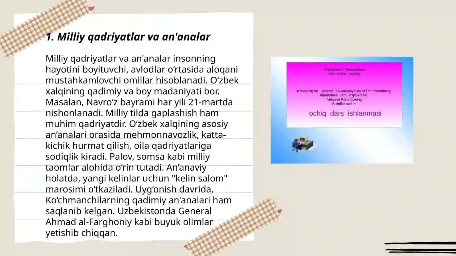 Ochiq tarbiyaviy soatlar ishlanmasi 3