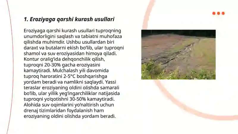Eroziyaga qarshi kurash usullari 3