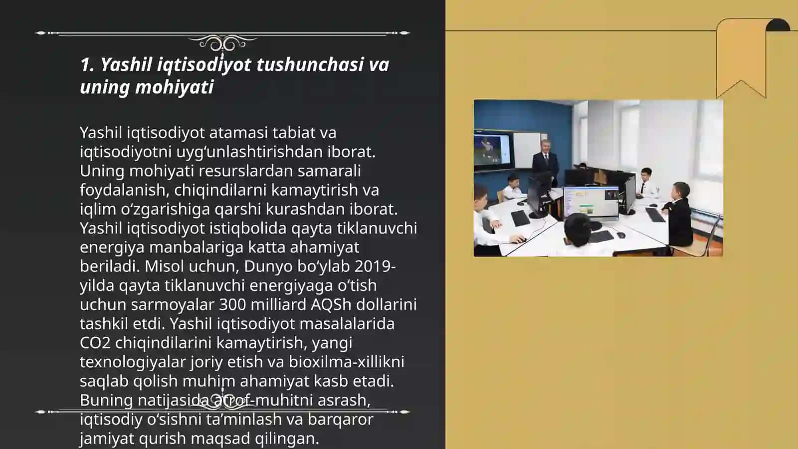 O'zbekistonda yashil iqtisodiyotning shakllantirish va rivojlantirish bosqichlari 3