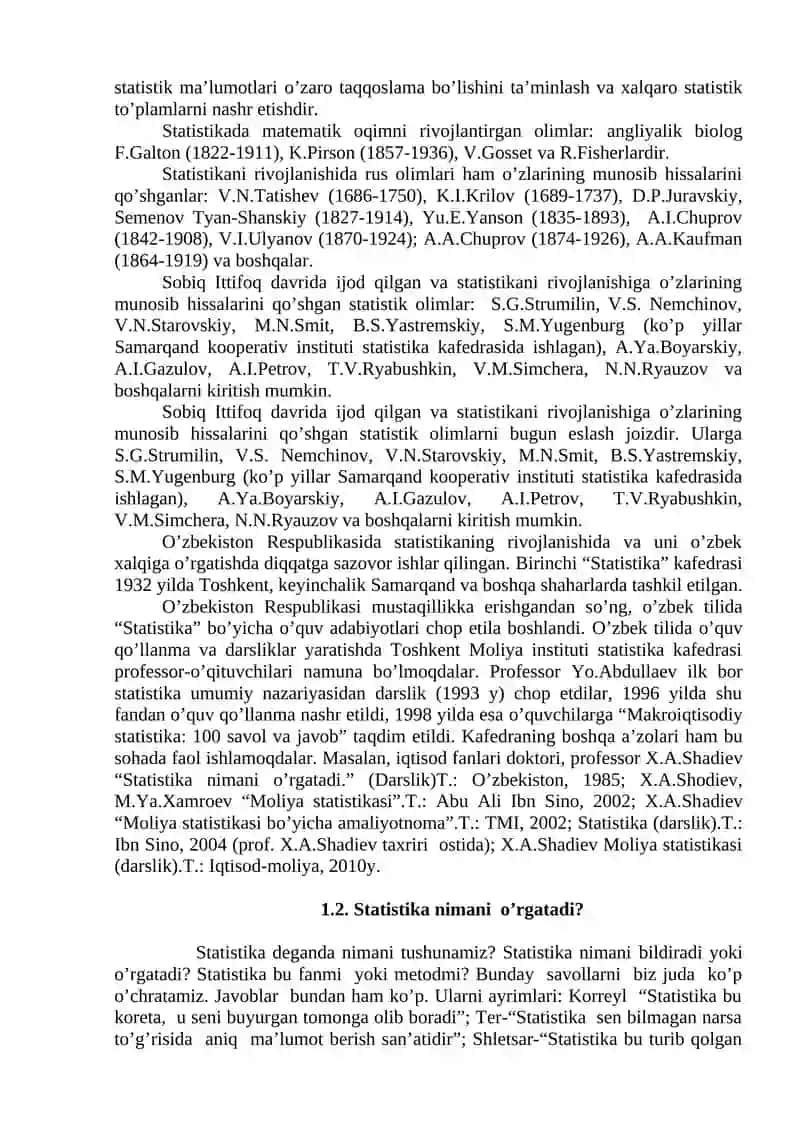 Statistika fanining predmeti va uslubi 3