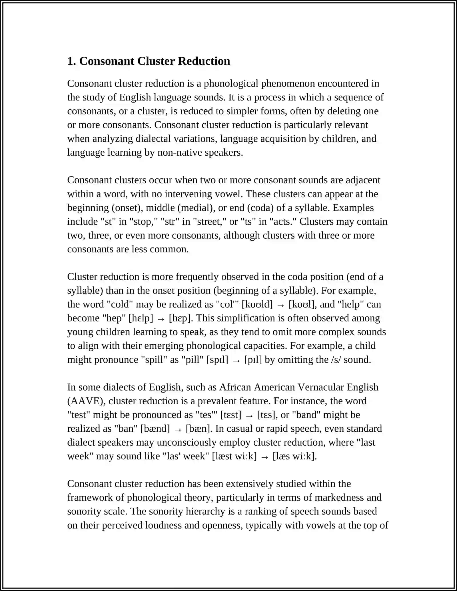 REDUCTION OF SOUNDS IN ENGLISH 3