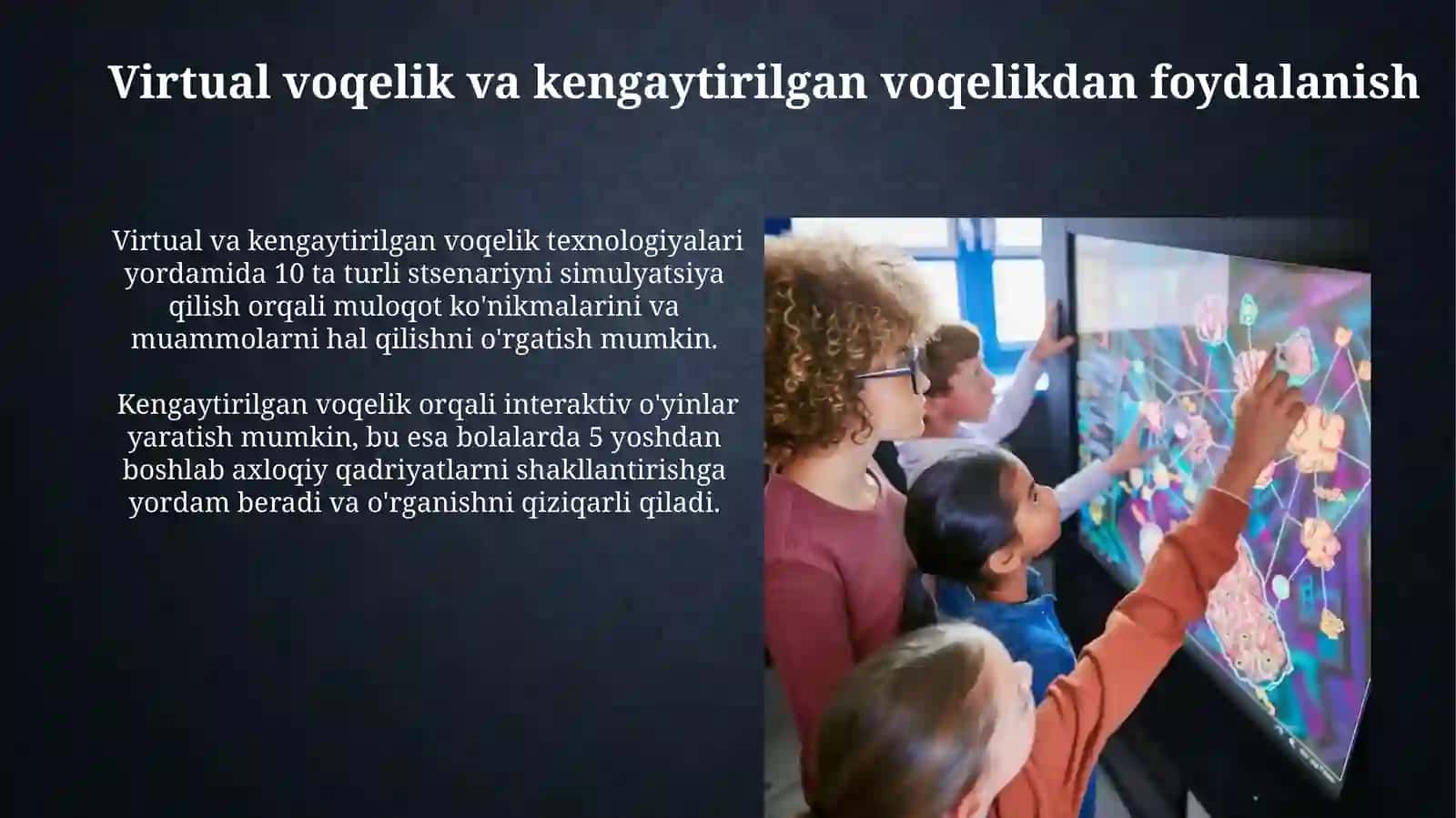 Virtual va kengaytirilgan voqelik texnologiyalari 3