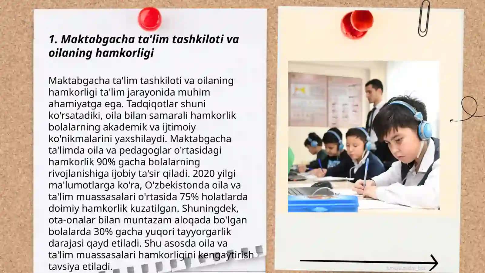 Maktabgacha ta'lim tashkiloti va oilaning ózaro munosabatlariga zamonaviy yondashuvlar 3