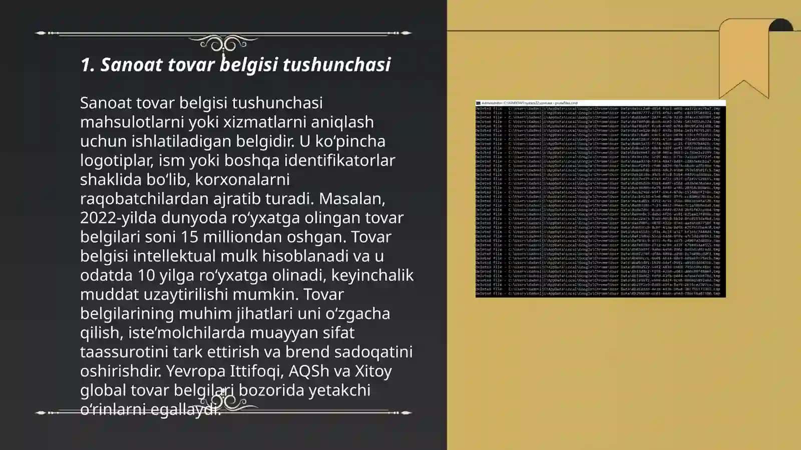 Sanoat tovar belgilarining turlari va ularga quyiladigan loyihalarni tuzish talablari 3
