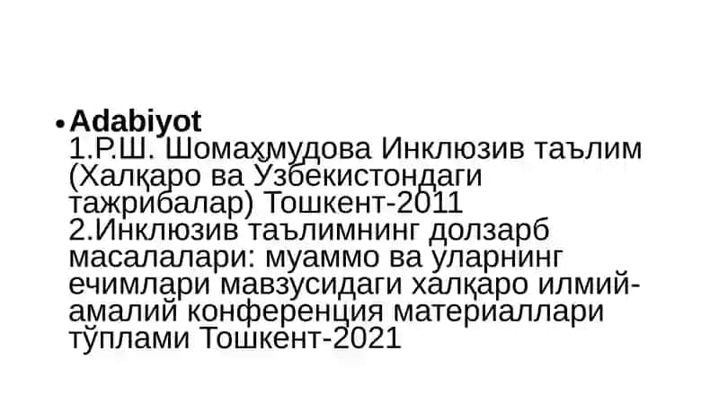 Inklyuziv ta'limni rivojlantirish konsepsiyasini amalga oshirish strategiyasi 3