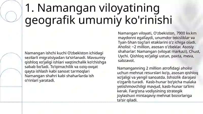 Namangan viloyati va mexnat resurslari 3