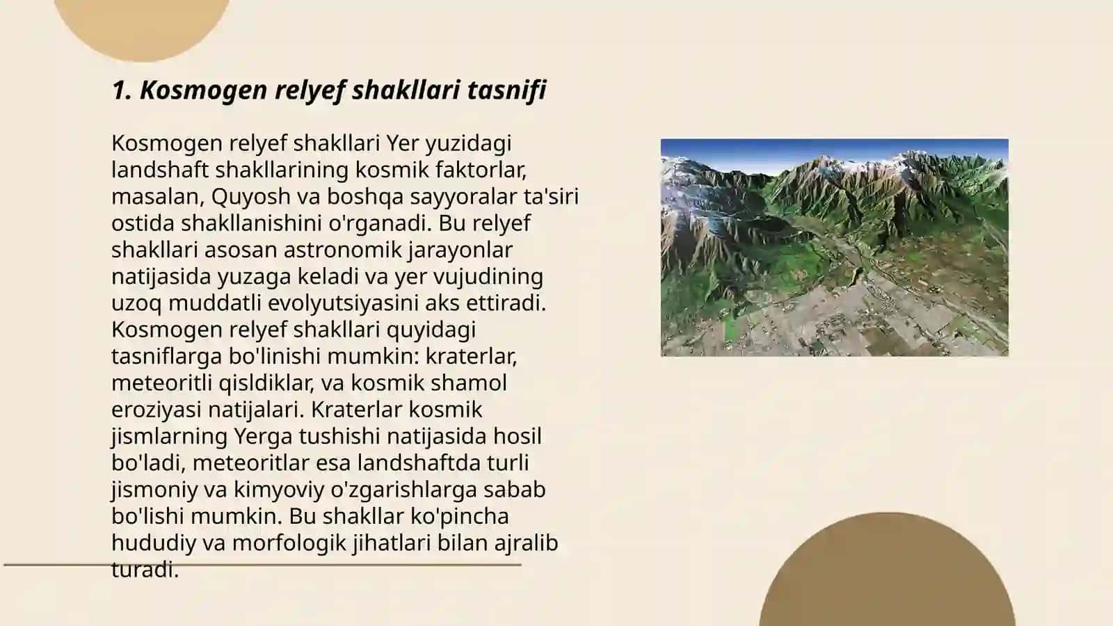 Kosmogen relyef shakillari 3
