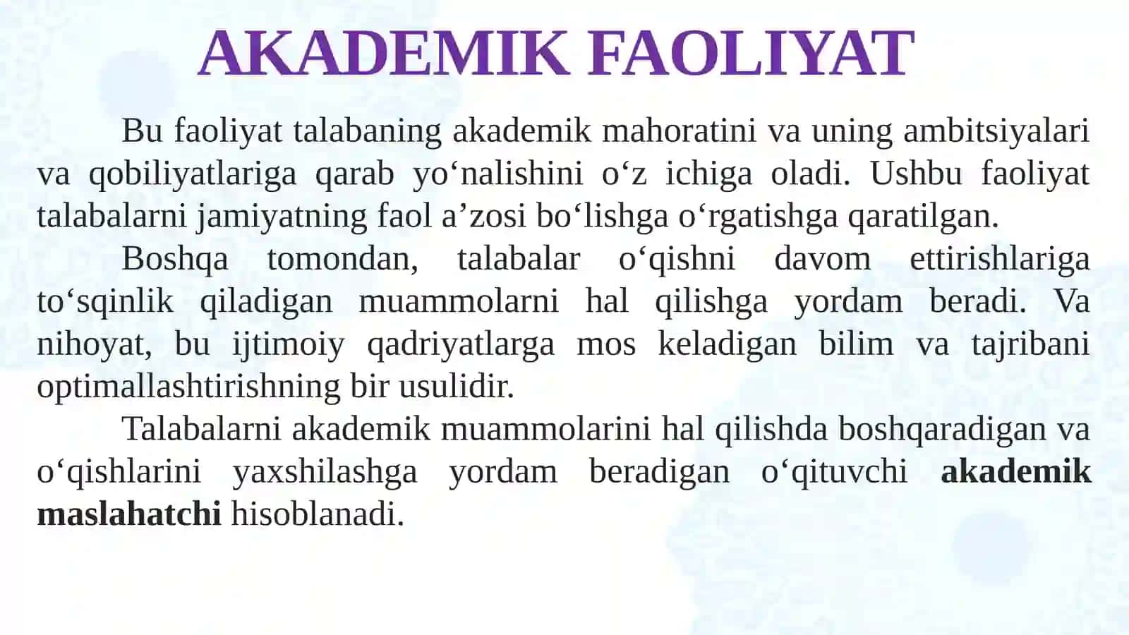 AKADEMIK KO‘NIKMALAR VA KASBIY KOMPETENTLIK 3