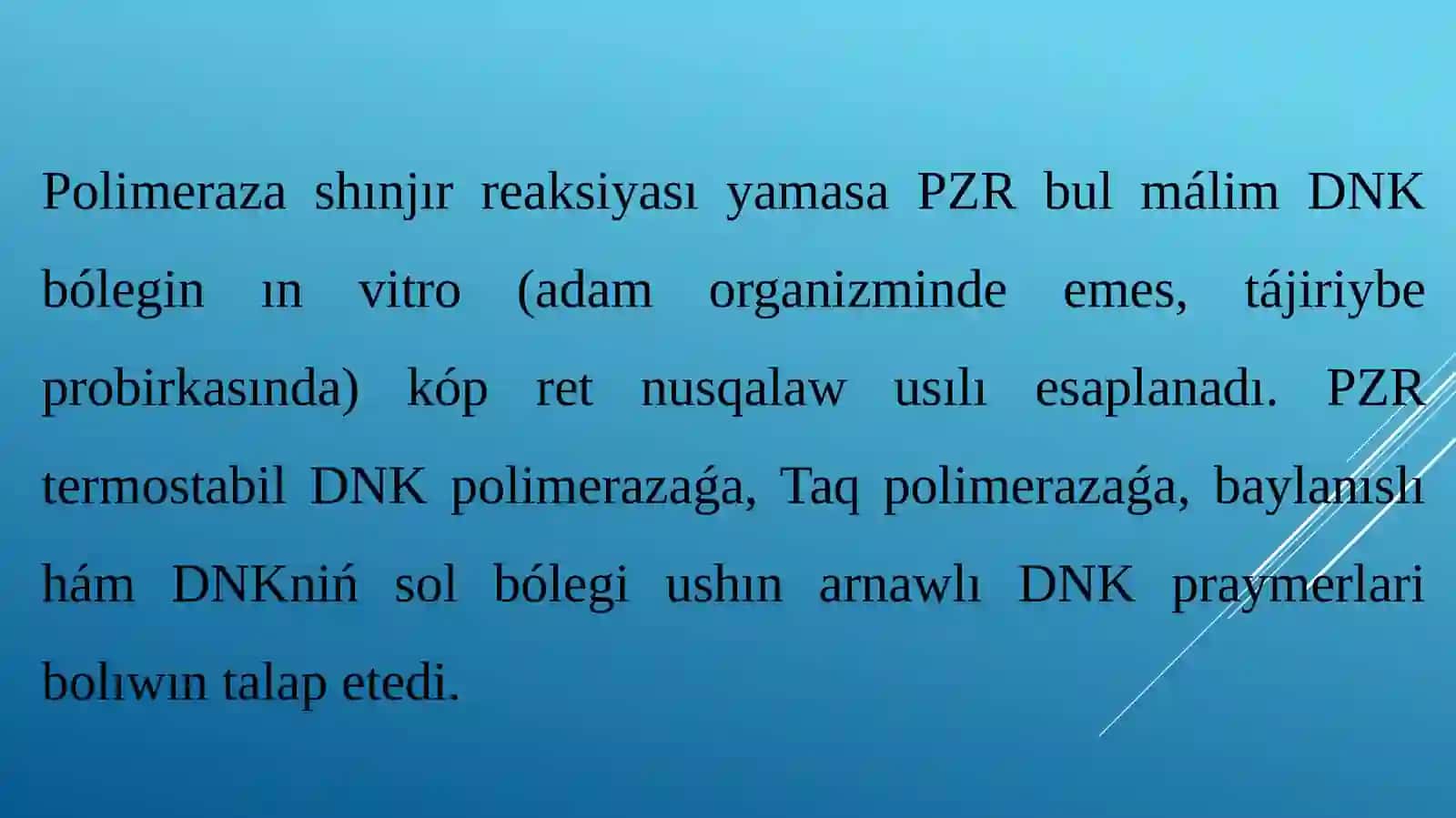 PZR polimeraza shinjirli_reaksiyasi menen_tanistiriw 3