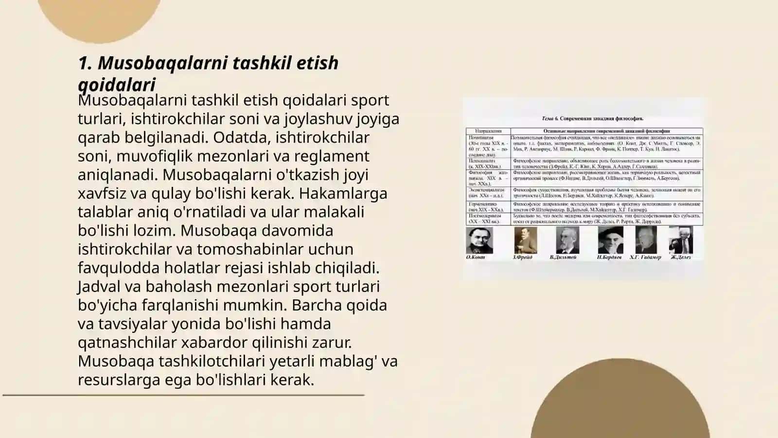 Musobaqalarni oʻtkazishning qoidalari va hakamlik qilish 3