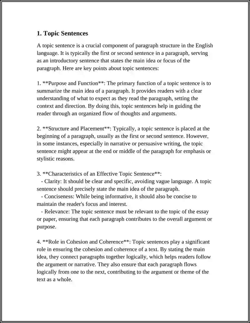 Theme: PARAGRAPH STRUCTURE 3