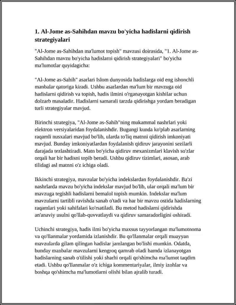 AL-JOME AS SAHIHDAN MALUMOT TOPISH 3