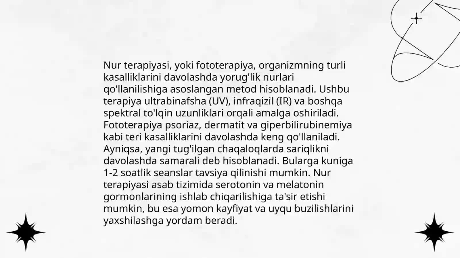 Nur terapiyasi usullari 3