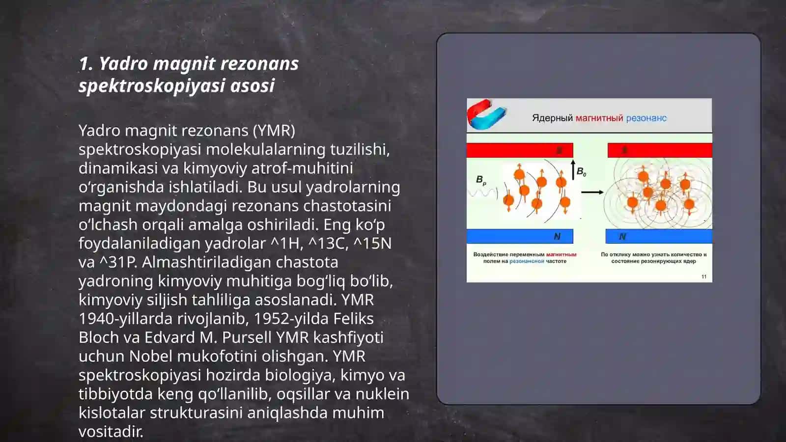 Yadro magnit rezonans spektroskopiyasi 3