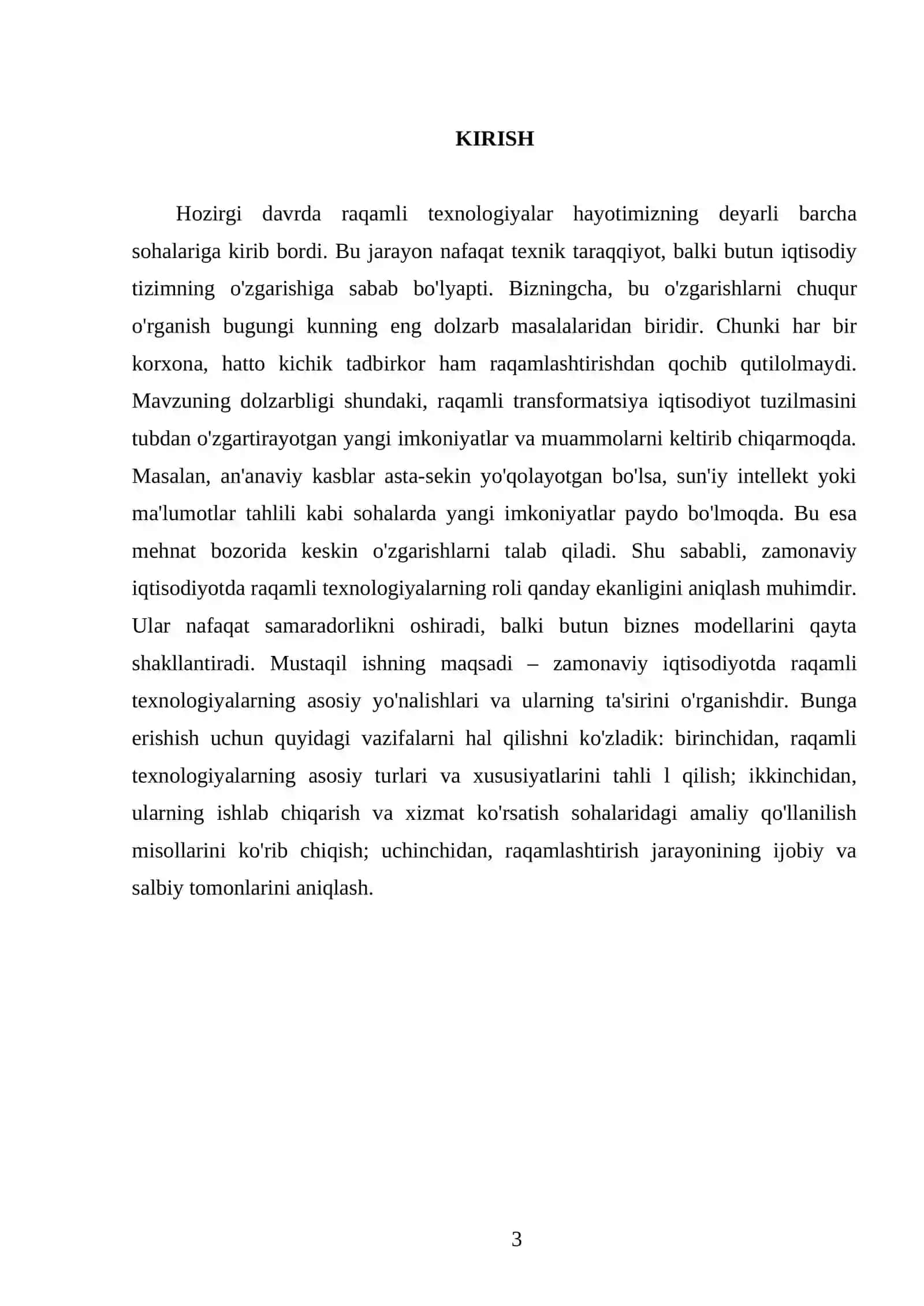 Raqamli texnologiyalar va ularning zamonaviy iqtisodiyotdagi roli 3