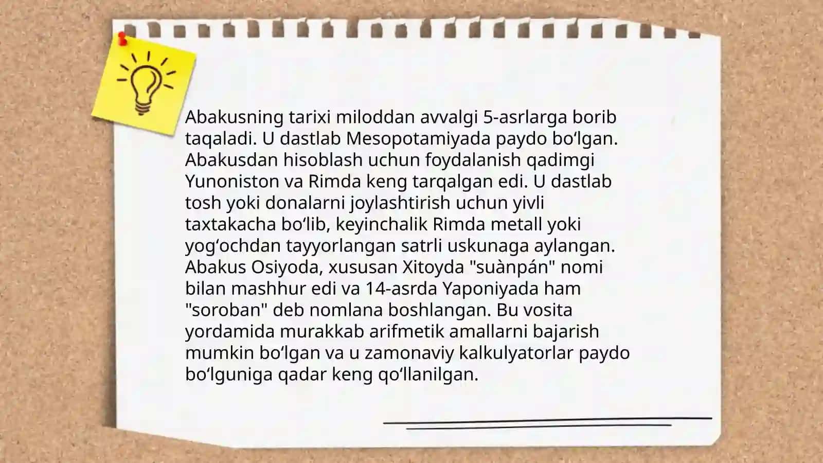 Abakusda yuzliklarni ifodalash 3