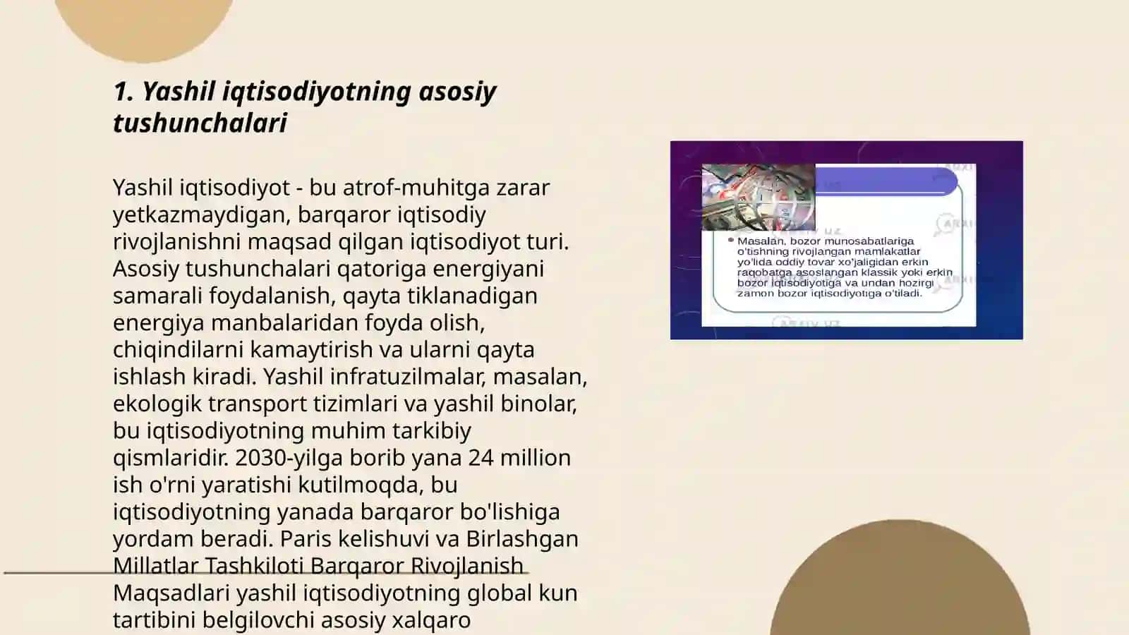 “Yashil iqtisodiyot”ga o‘tishning zaruriyati, tamoyillari va dastaklari 3