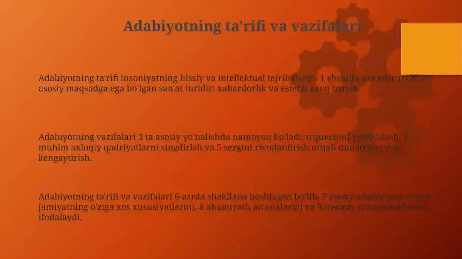 Adabiyotning umumiy xususiyatlari 3