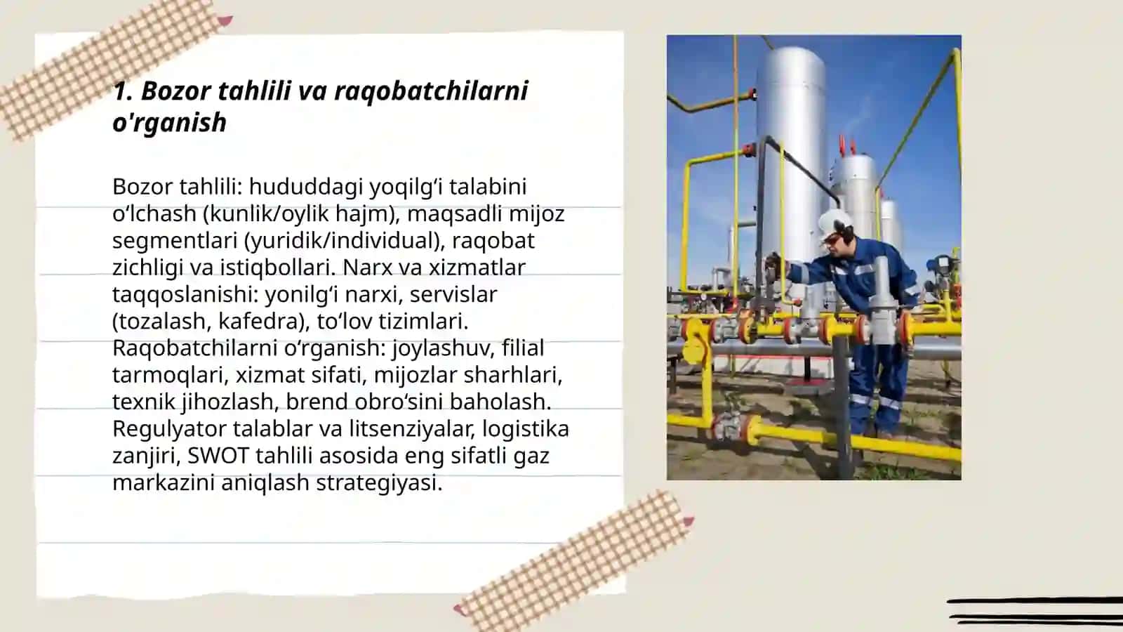 Bozor tahlili va raqobatchilarni o'rganish 3