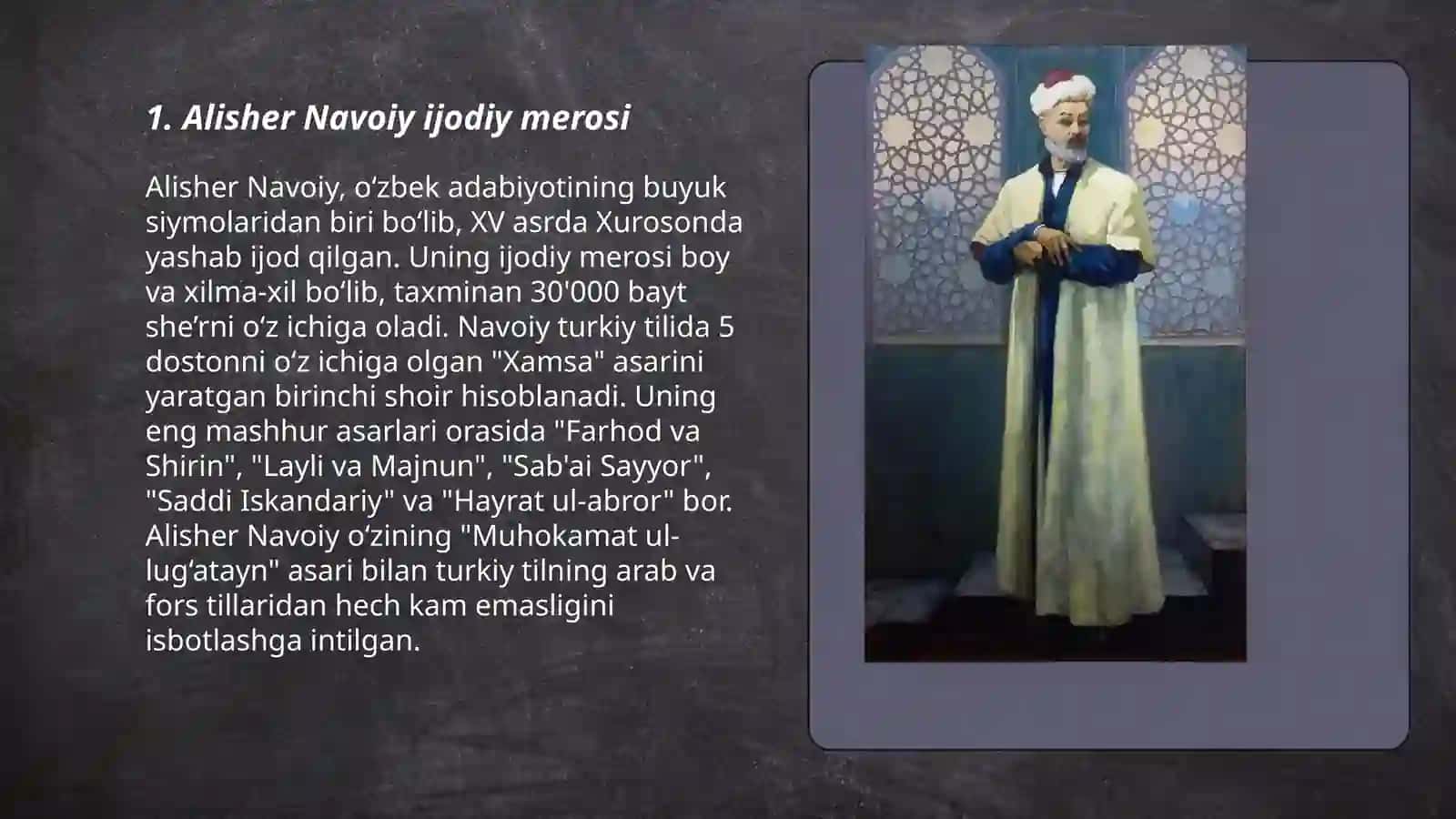 Alisher Navoiy ijodi 3