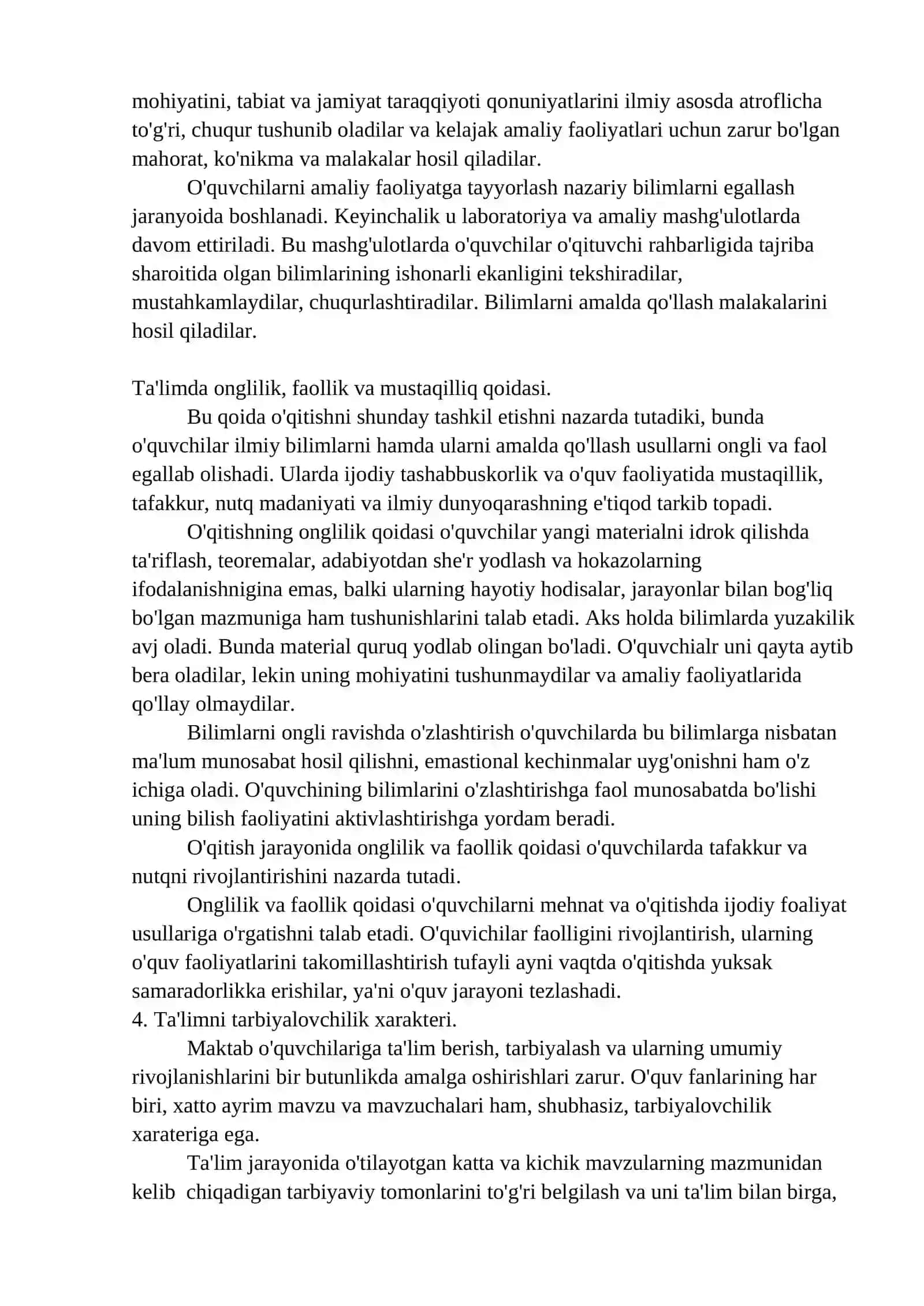 TA’LIM QONUNIYATLARI VA TAMOYILLARI (PRINSPLARI) 3