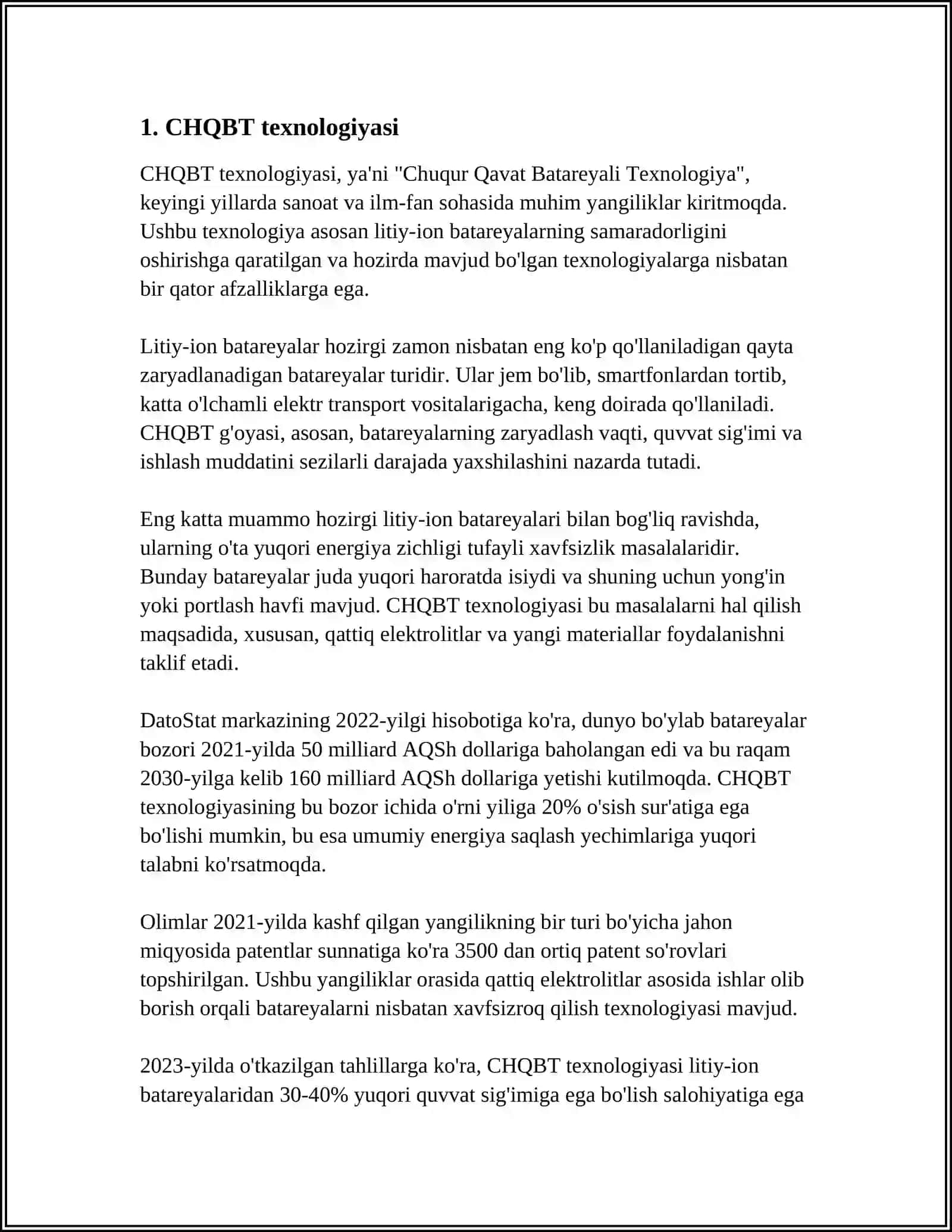 CHQBT texnologiyasi 3