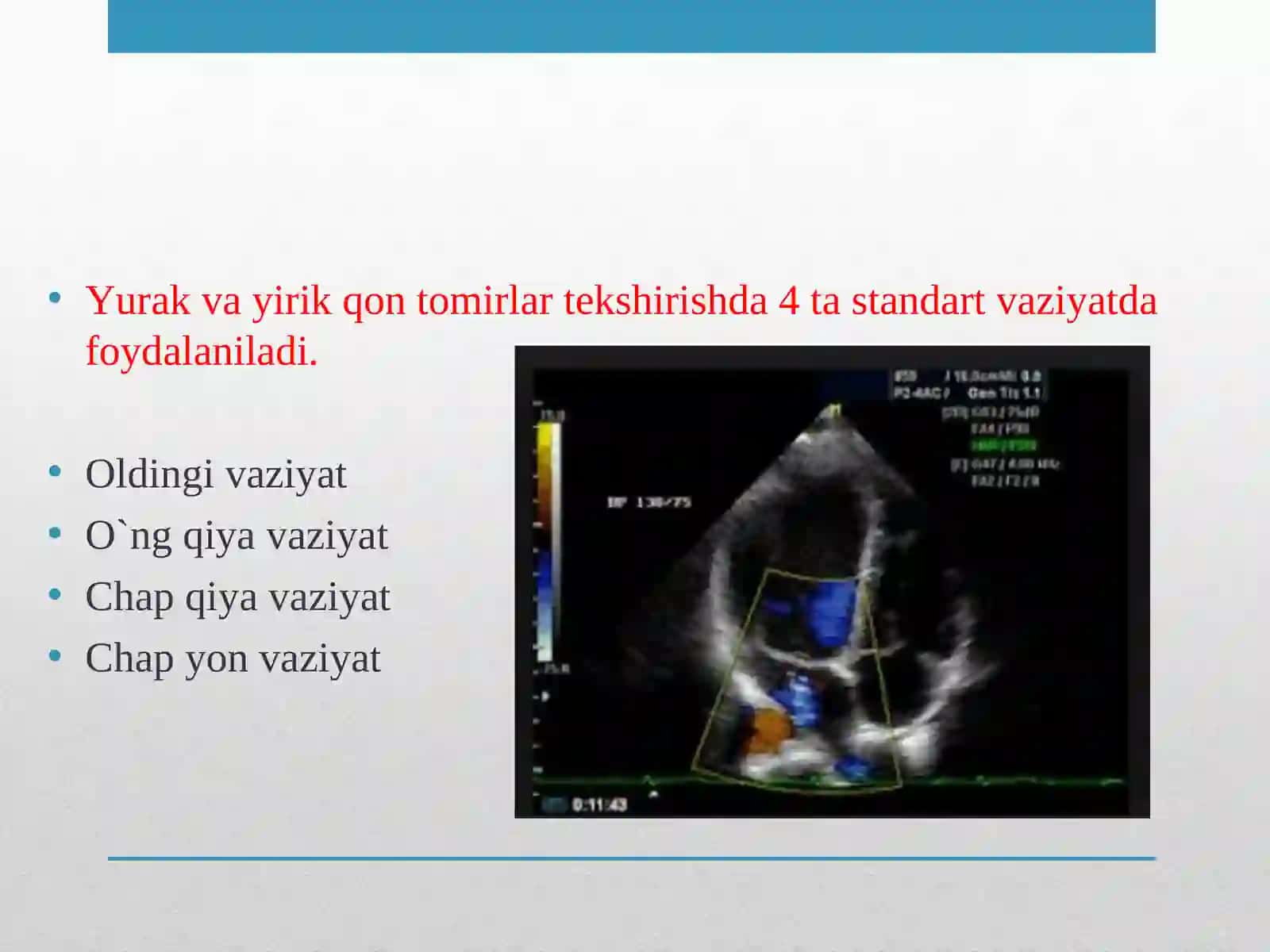 Yurak va yirik qon tomirlar kasalliklarining kompleks nur diagnostikasi 3