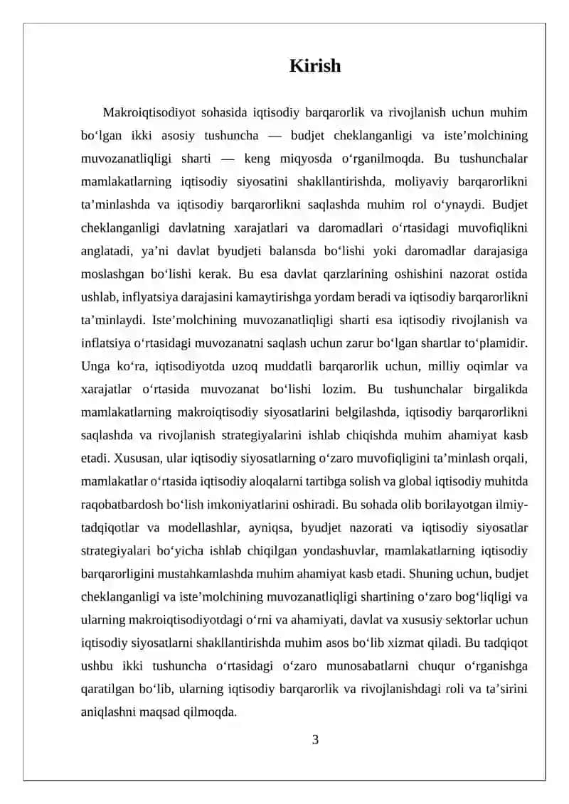 БЮДЖЕТ ЧЕКЛАНГАНЛИГИ ВА ИСТЕМОЛЧИНИ МУВОЗА-НАТЛИЛИК ШАРТИ 3