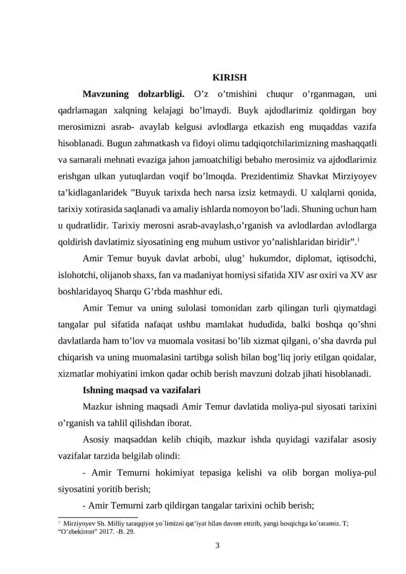 "Amir Temur davlatida zarb etilgan tangalar" 3