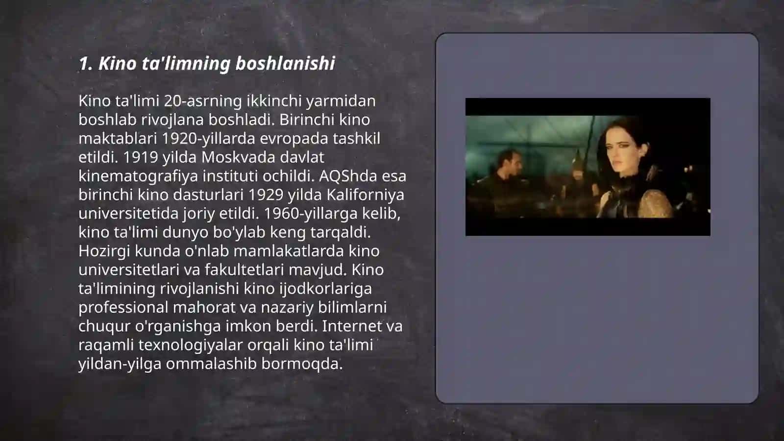 Mediya ta'limning kino ta'limni paydo bulishi 3