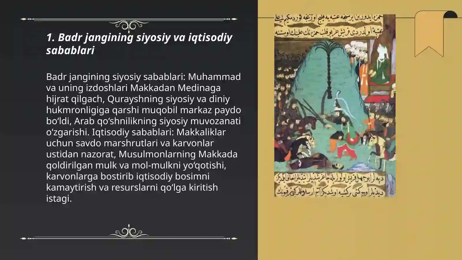 Badr jangi: sabablari, borishi va natijalari 3