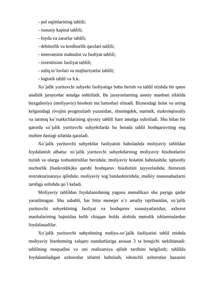 Moliyaviy faoliyatni tushunchasi tashkil etish, taqsimlash va foydalanish 3
