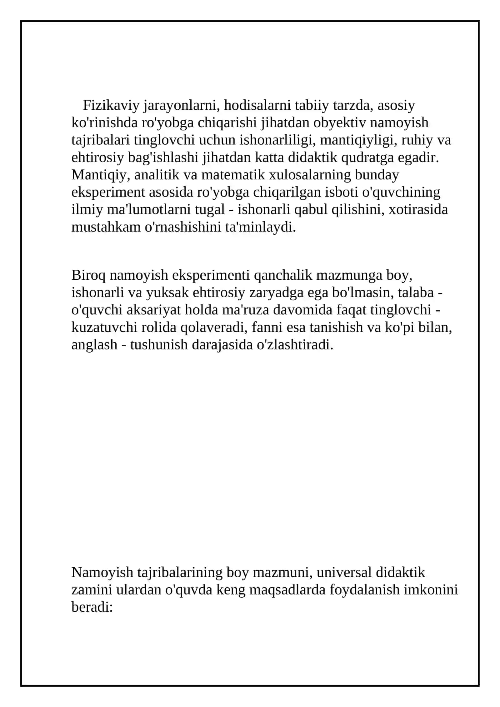 Fizika fanidan Referat 3