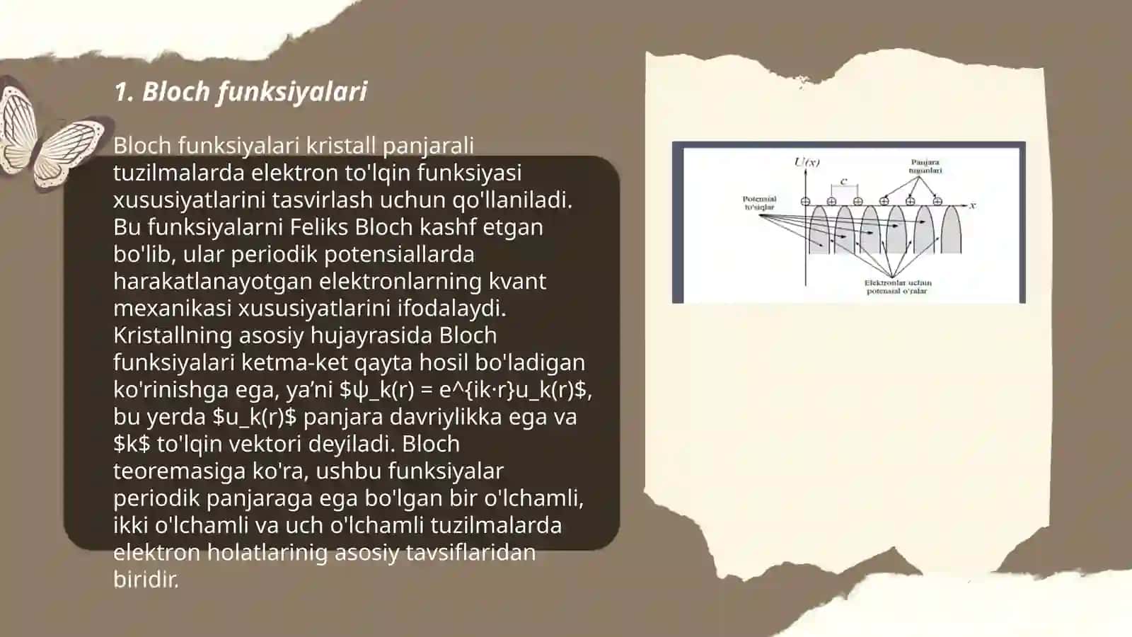 Bloch funksiyalari 3