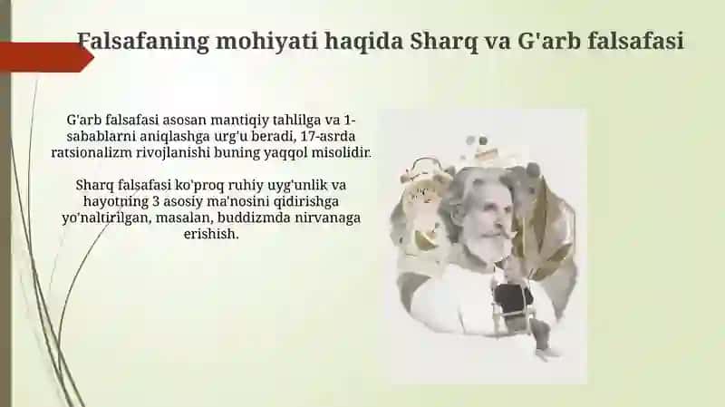 Falsafaning mohiyatiga oid sharq va gʻarb falsafasi 3