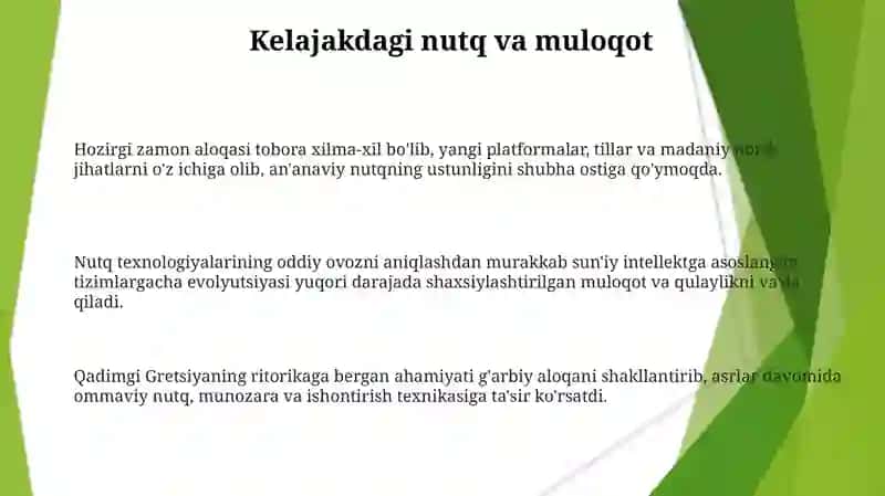 Nutq madaniyati va notiqlik sanʼati tarixidan 3