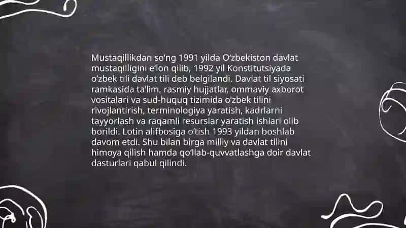 Milliy til va davlat tili siyosati 3