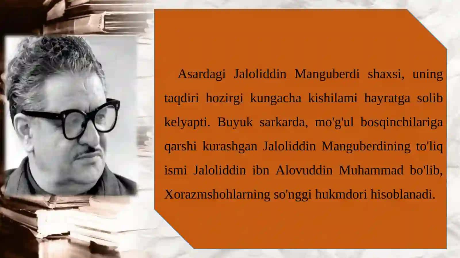 8-sinf Maqsud Shayxzoda - Jaloliddin Manguberdi fojeasi haqida 3