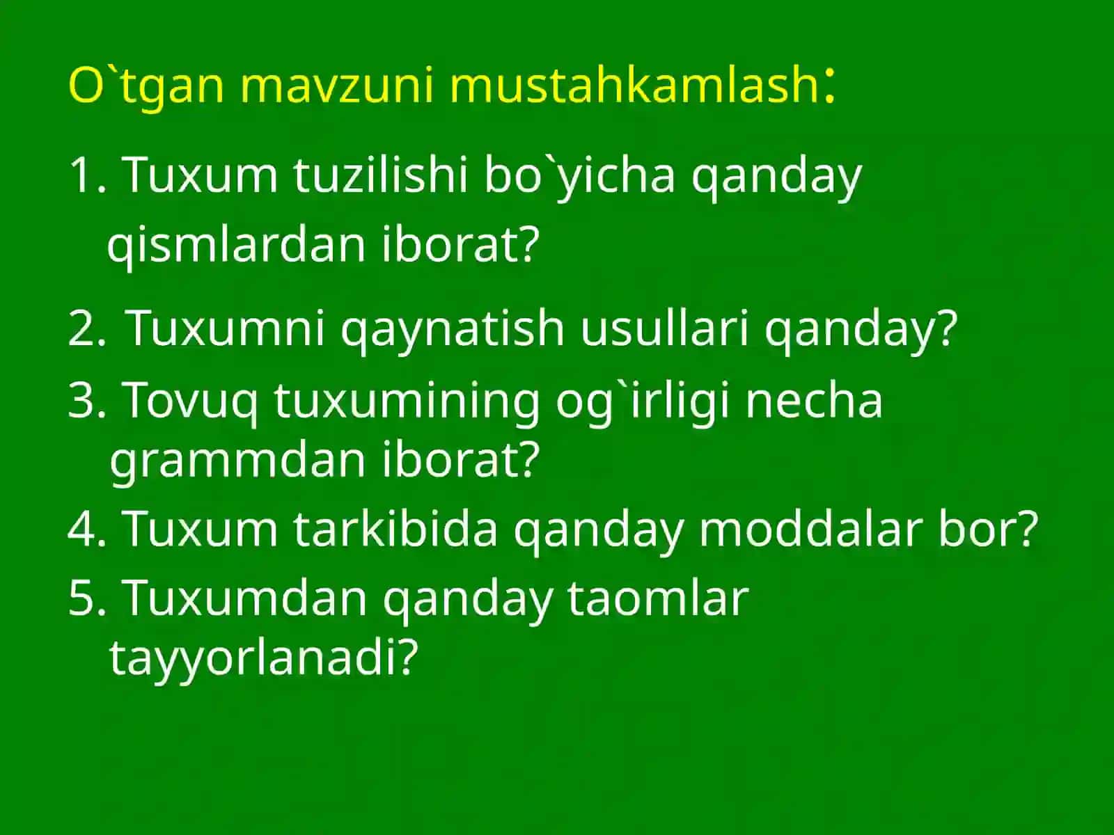 5-sinf Texnologiya fanidan Buterbrod va issiq ichimliklar tayyorlash. Nonushta uchun dasturxon tuzash dars ishlanma 3