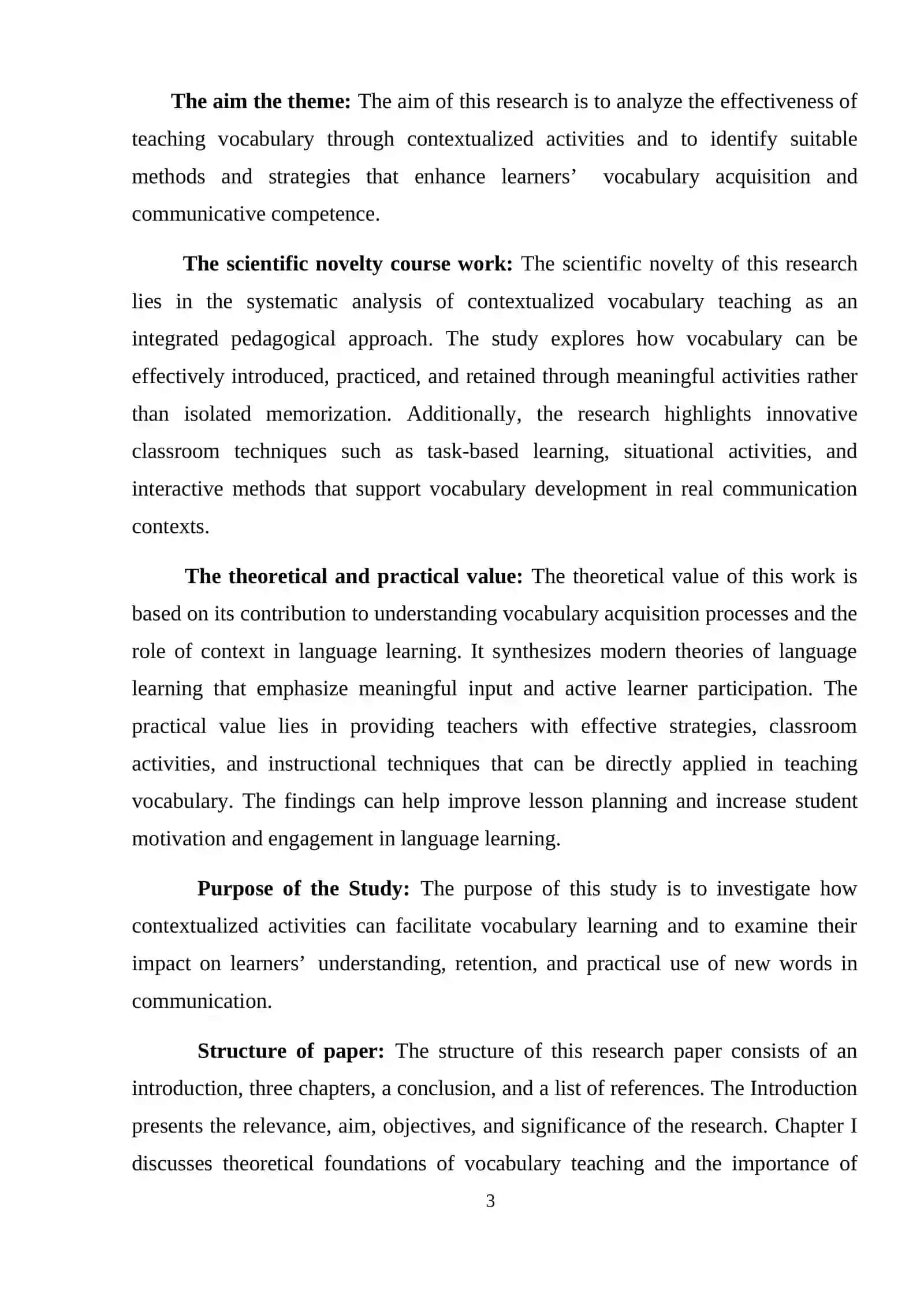 THEORETICAL BASIS OF TEACHING VOCABULARY THROUGH CONTEXT 3