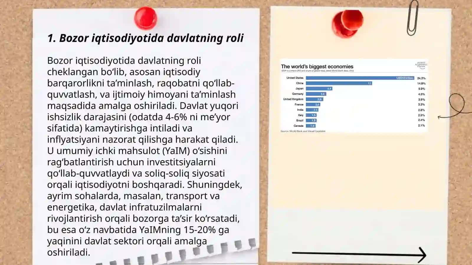 Bozor iqtisodiyotini tartibga solishda davlatning iqtisodiy roli 3