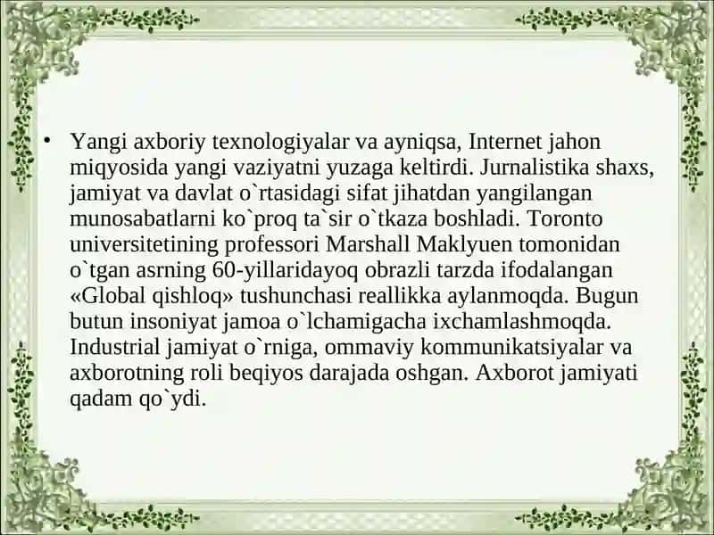 O'zbekistonda ommaviy axborot vositalari 3