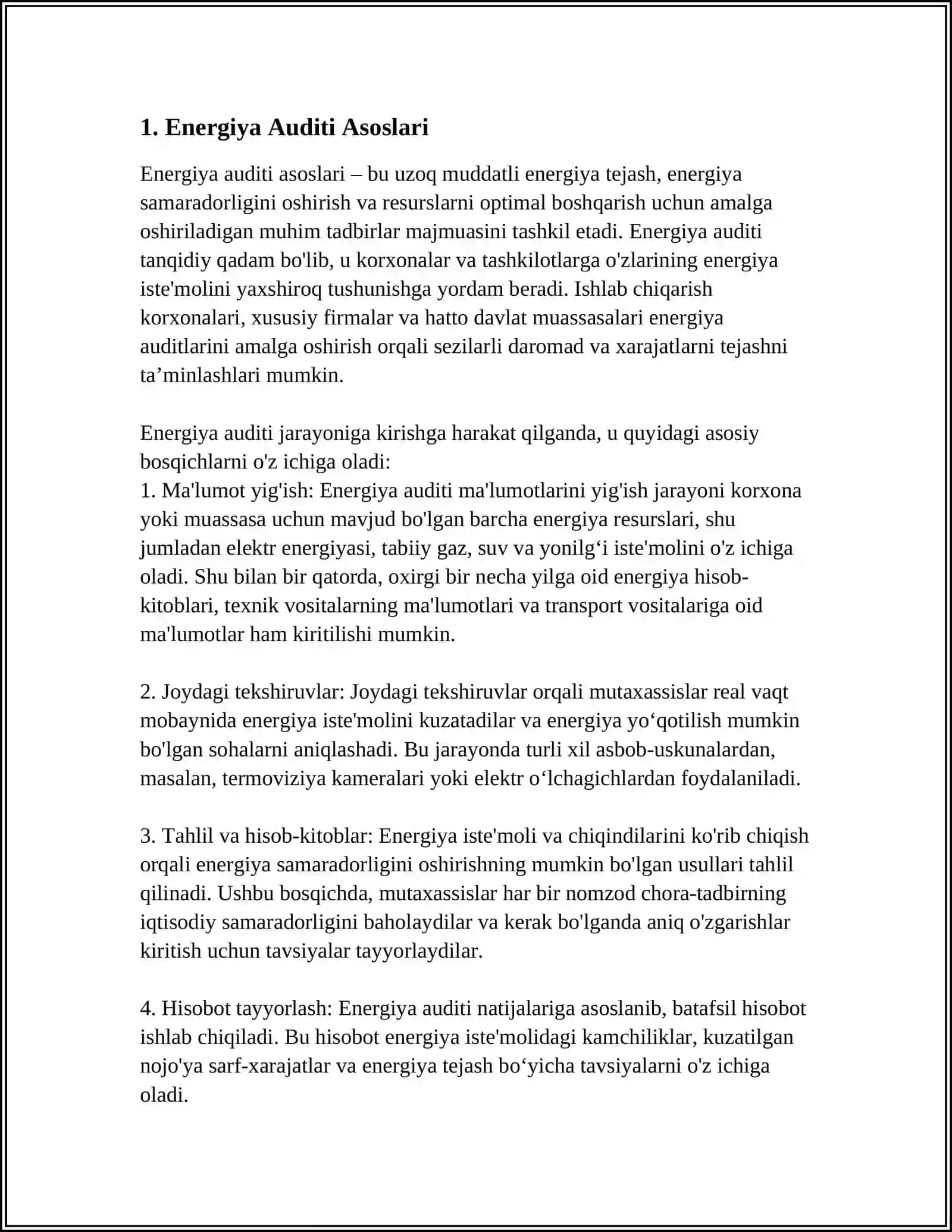 SANOAT KORXONALARINI ENERGIYA AUDITI 3