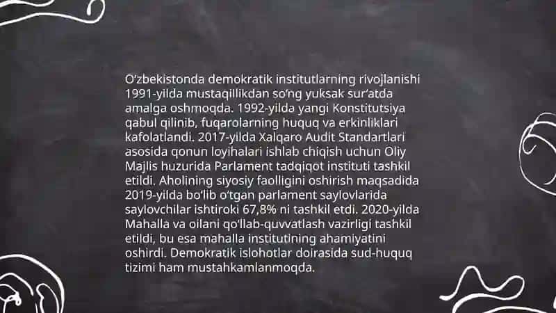 O'zbekistonda demokratik fuqorolik jamiyat asoslarining shakilanishi 3
