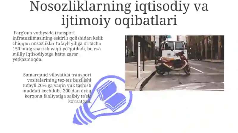 Nosozliklarning transport jarayoniga tasiri 3