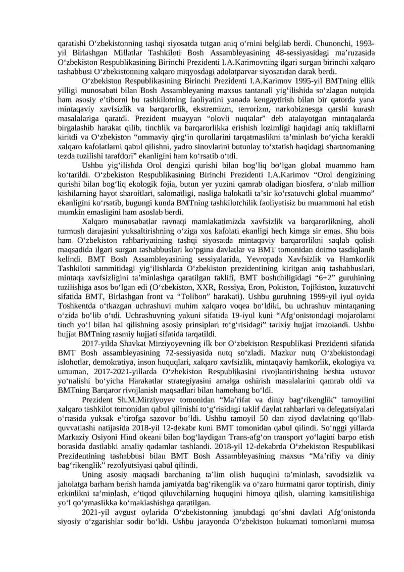 O‘zbekiston va jahon hamjamiyati 3