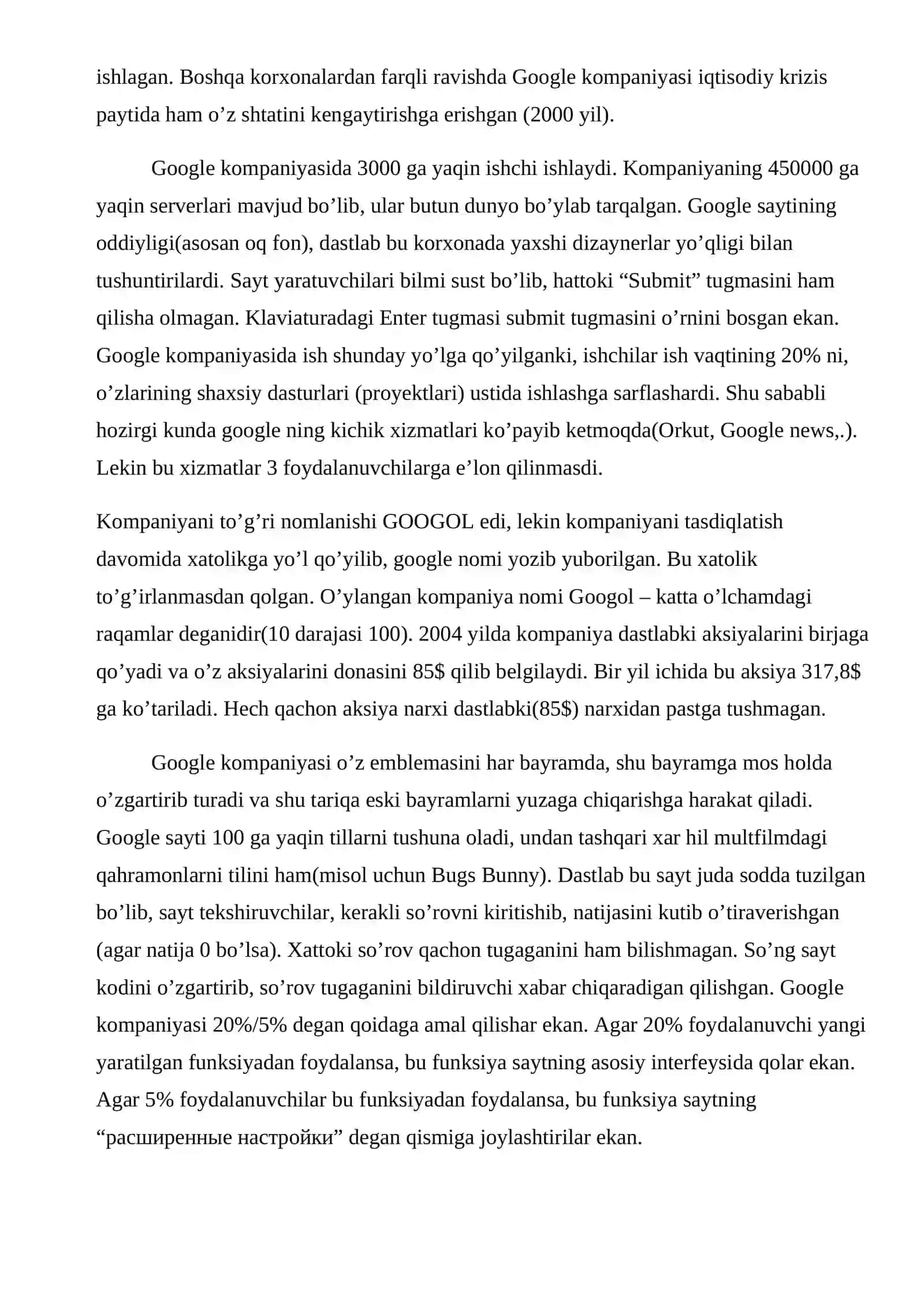 GOOGLE xizmatlari elektron ta’lim resurslarini ishlab chiqish va nashr etish vositasi sifatida 3