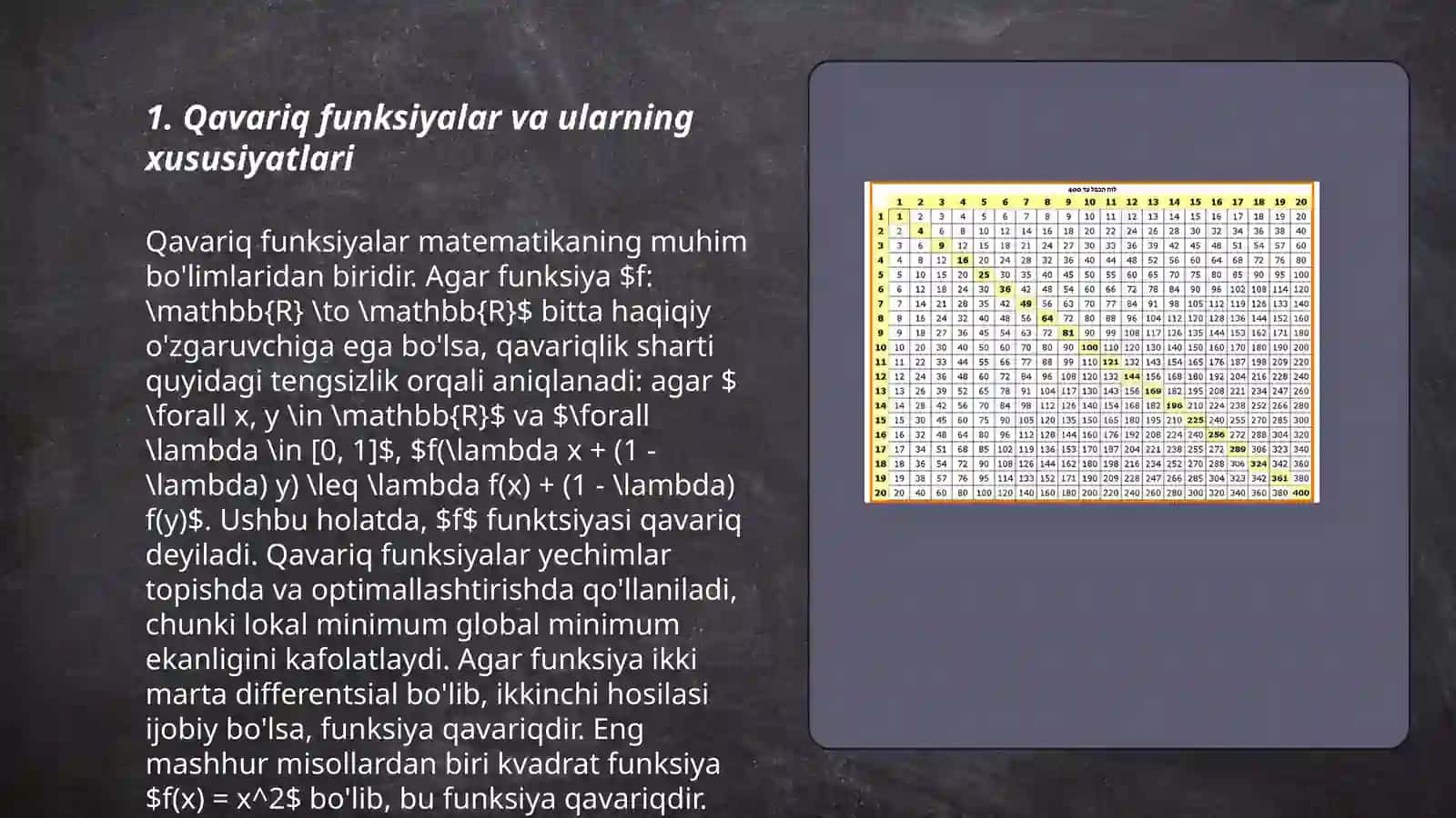 Qavariq toʻplamlar 3