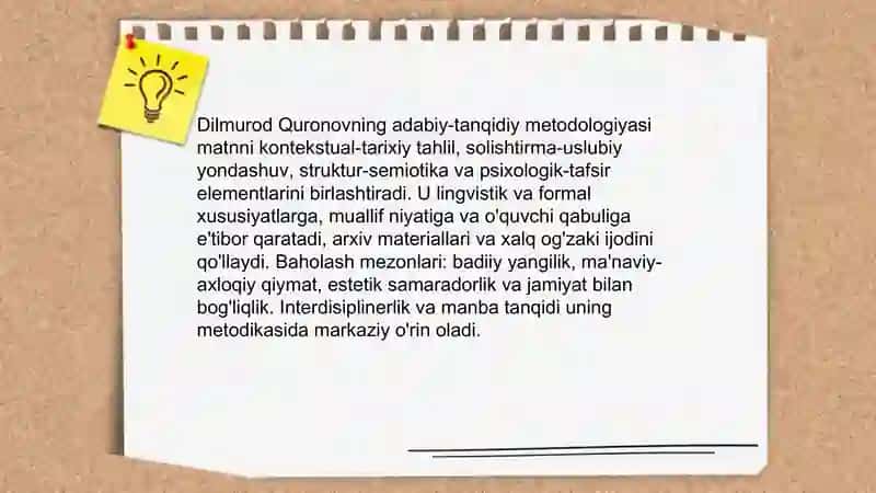 Dilmurod Quronovning adabiy-tanqidiy qarashlari 3
