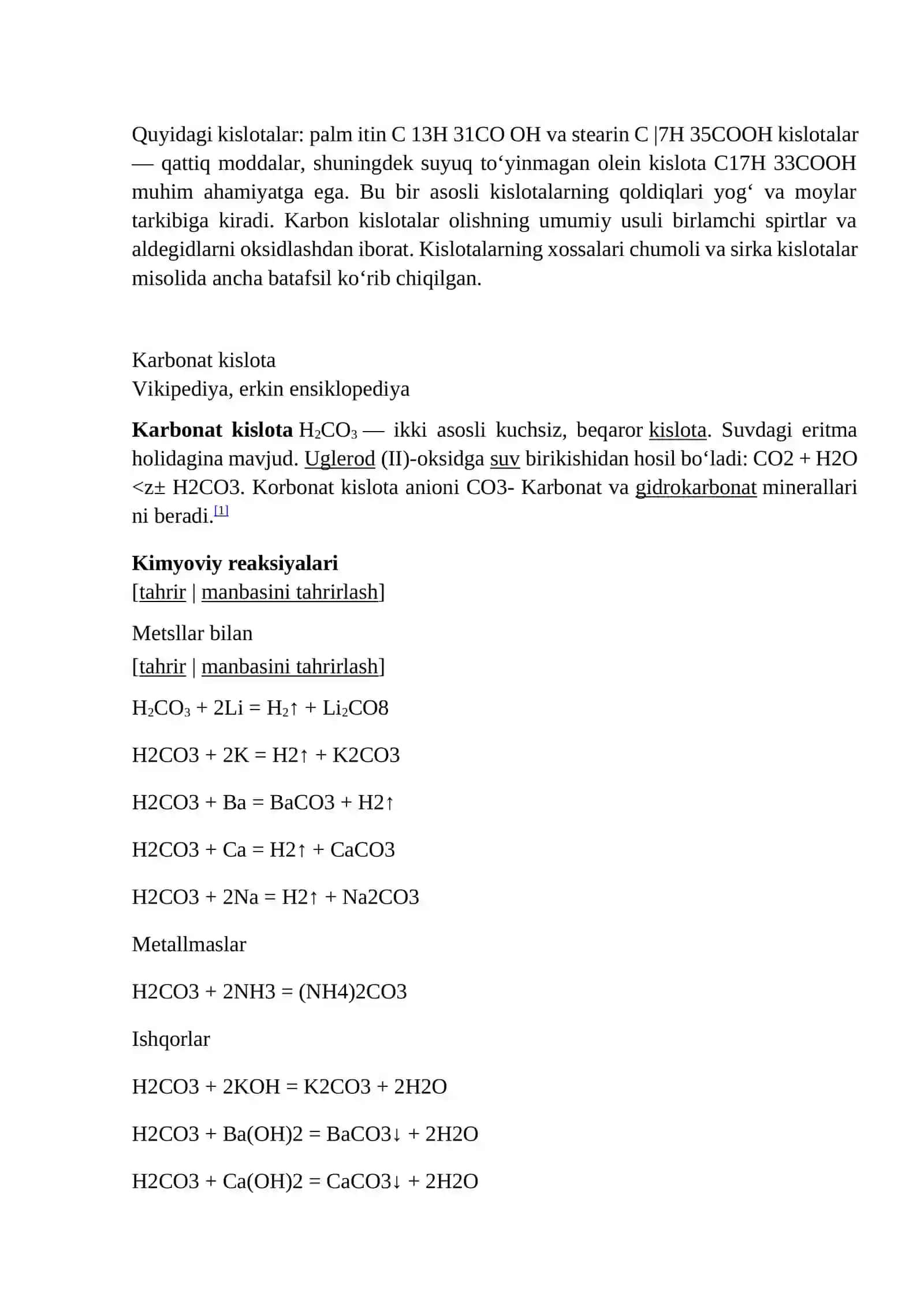 Karbon kislotalar va ularning xosilalari 3